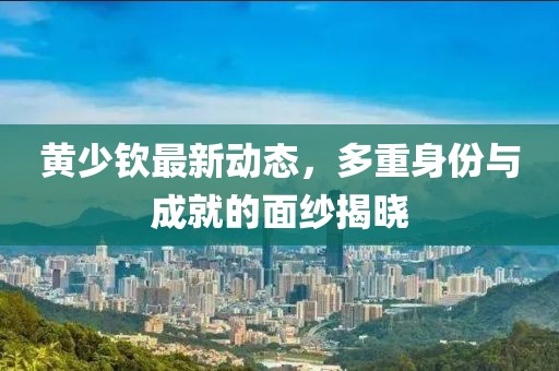 黃少欽最新動態(tài)，多重身份與成就的面紗揭曉