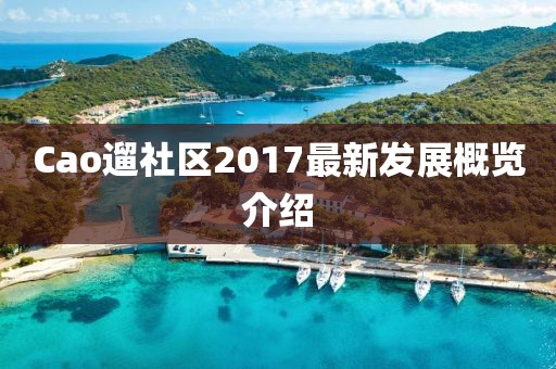 Cao遛社區(qū)2017最新發(fā)展概覽介紹