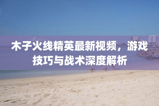 木子火線精英最新視頻，游戲技巧與戰(zhàn)術(shù)深度解析