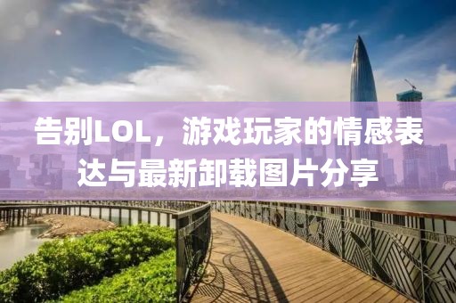 告別LOL，游戲玩家的情感表達(dá)與最新卸載圖片分享