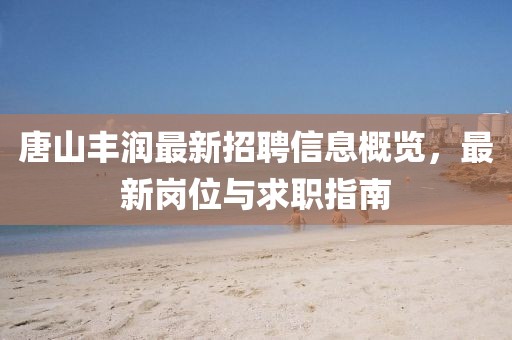 唐山豐潤最新招聘信息概覽，最新崗位與求職指南