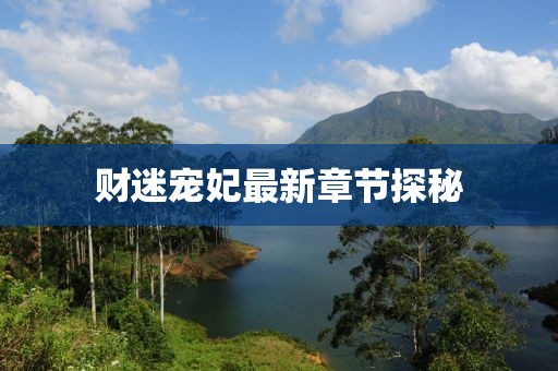 財(cái)迷寵妃最新章節(jié)探秘