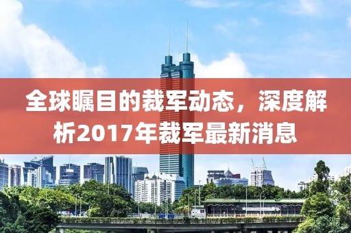 全球矚目的裁軍動(dòng)態(tài)，深度解析2017年裁軍最新消息