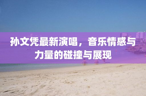孫文憑最新演唱，音樂(lè)情感與力量的碰撞與展現(xiàn)