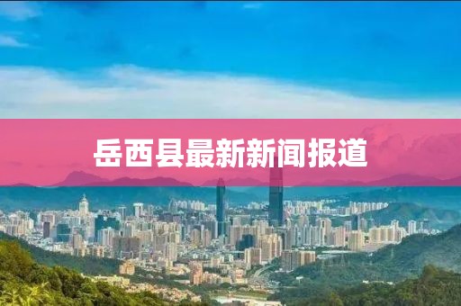 岳西縣最新新聞報(bào)道