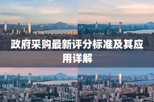政府采購最新評分標(biāo)準(zhǔn)及其應(yīng)用詳解