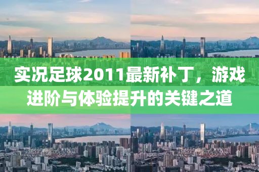 實況足球2011最新補丁，游戲進階與體驗提升的關(guān)鍵之道