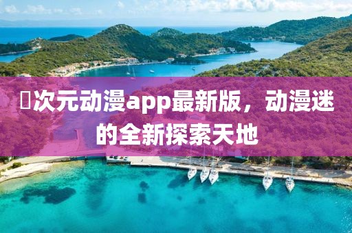 囧次元動漫app最新版，動漫迷的全新探索天地