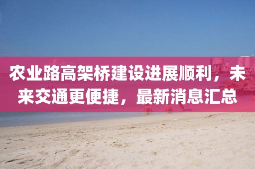 農(nóng)業(yè)路高架橋建設(shè)進(jìn)展順利，未來(lái)交通更便捷，最新消息匯總