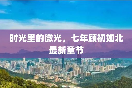 時光里的微光，七年顧初如北最新章節(jié)