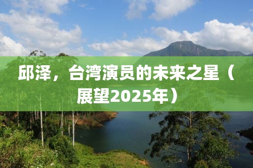 邱澤，臺(tái)灣演員的未來(lái)之星（展望2025年）