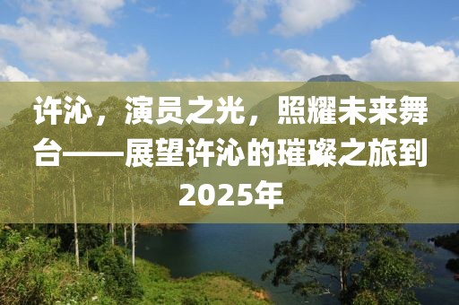 許沁，演員之光，照耀未來舞臺——展望許沁的璀璨之旅到2025年