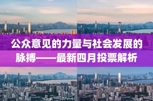公眾意見的力量與社會(huì)發(fā)展的脈搏——最新四月投票解析