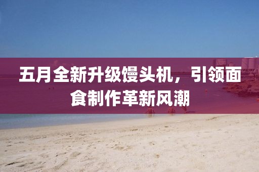 五月全新升級饅頭機，引領(lǐng)面食制作革新風(fēng)潮