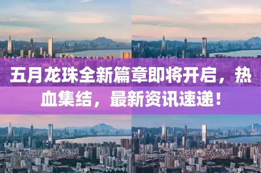 五月龍珠全新篇章即將開啟，熱血集結，最新資訊速遞！