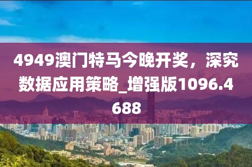 4949澳門特馬今晚開獎，深究數據應用策略_增強版1096.4688