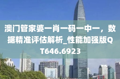 澳門管家婆一肖一碼一中一，數(shù)據(jù)精準(zhǔn)評(píng)估解析_性能加強(qiáng)版QT646.6923