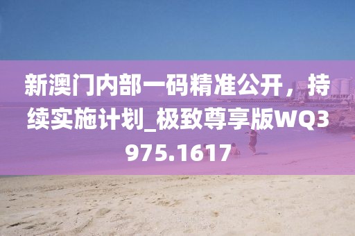新澳門內(nèi)部一碼精準公開，持續(xù)實施計劃_極致尊享版WQ3975.1617
