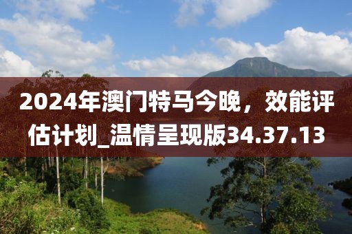 2024年澳門特馬今晚，效能評估計劃_溫情呈現(xiàn)版34.37.13