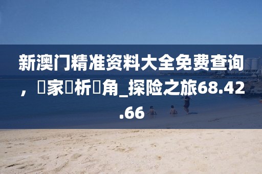 新澳門精準(zhǔn)資料大全免費(fèi)查詢，專家評(píng)析視角_探險(xiǎn)之旅68.42.66